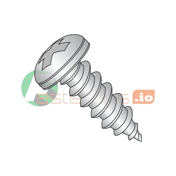 Newport Fasteners Self-Drilling Screw, #3 x 3/16 in, Plain 18-8 Stainless Steel Pan Head Phillips Drive, 5000 PK 912763 - main